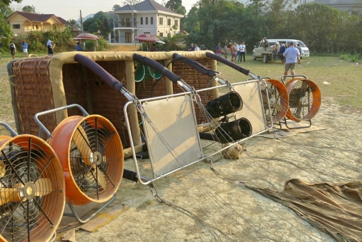 Voilà, c’est dans cette cage en osier que nous sommes censés grimper...