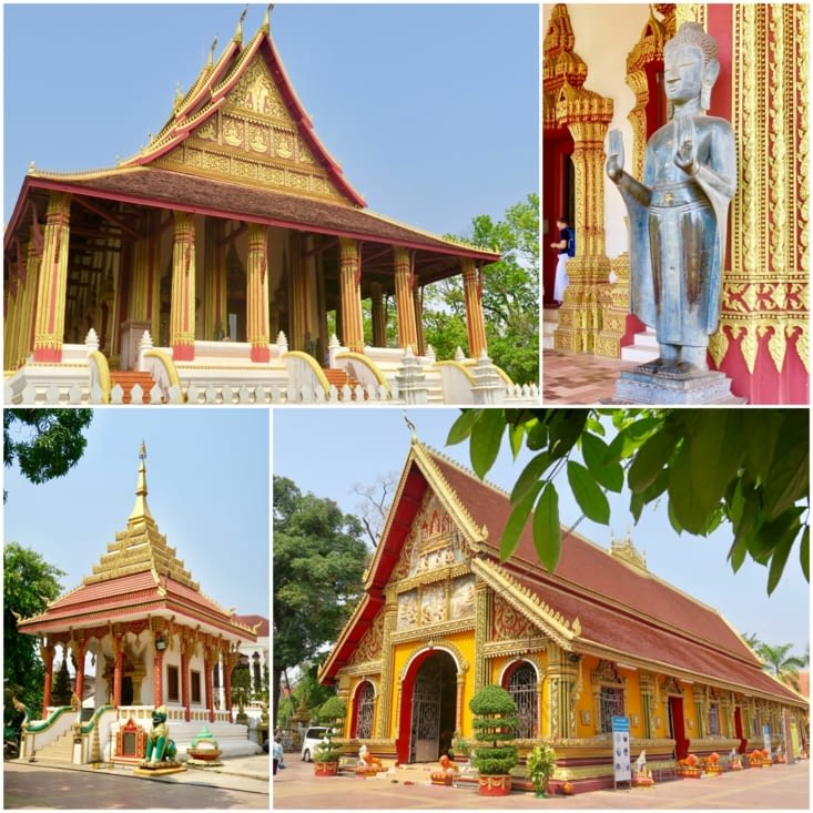 Vat Si Muang et Haw Pha Kaeo