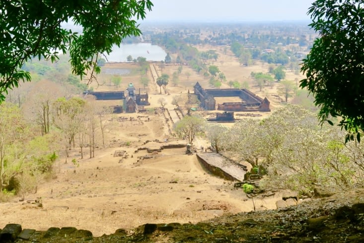 Vue panoramique depuis la plus haute terrasse.