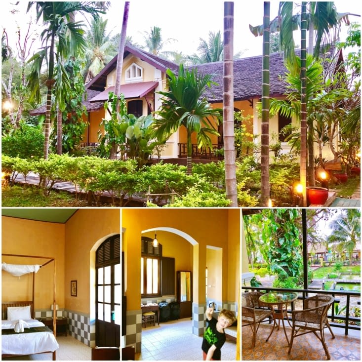 Nous allons habiter 4 jours dans une partie de cette belle maison.