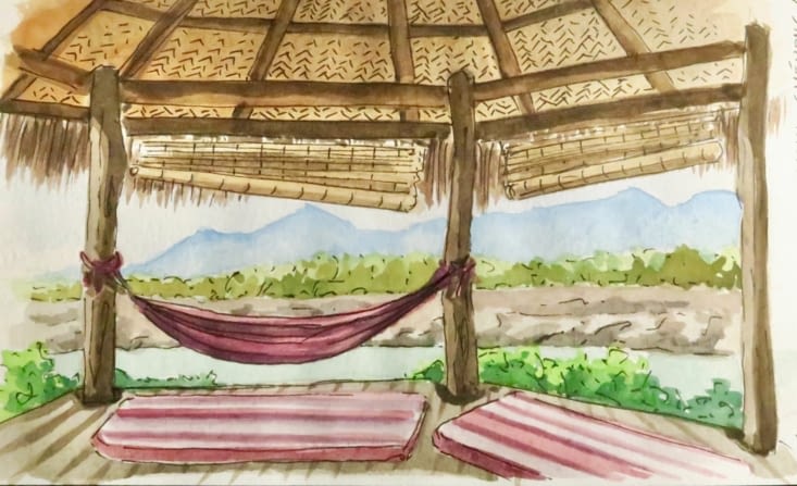 ... un petit point aquarelle...