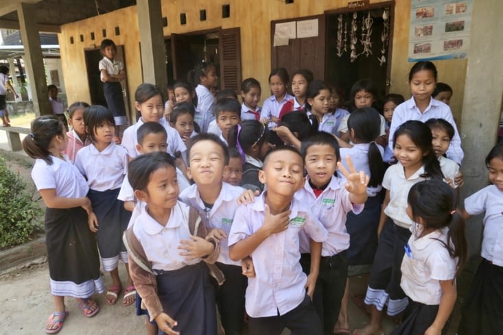 Petite photo de groupe avant de retourner en récré !