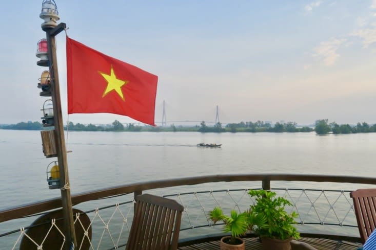 5h du matin, on lève l’ancre, direction Can Tho, plus grande ville du delta..