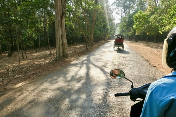 En route vers Angkor Thom.