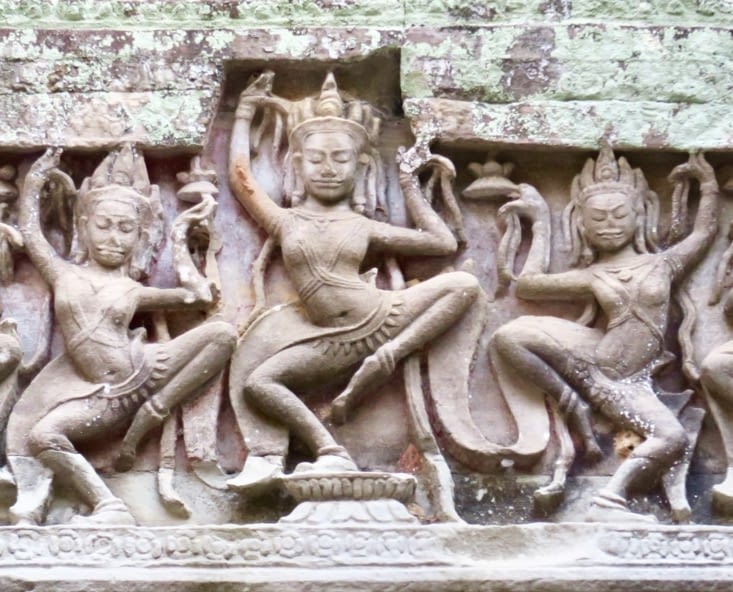 Des apsaras dansant depuis des siècles...