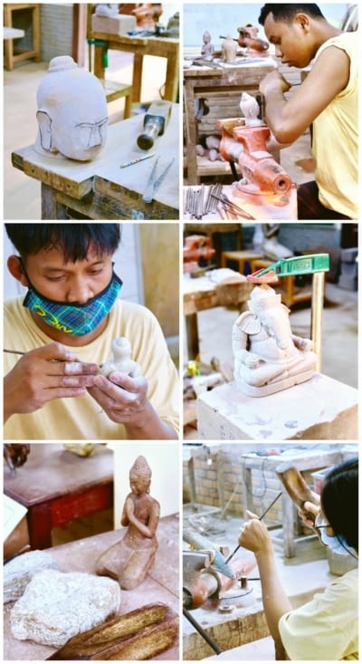 On peut aussi y visiter une école d’artisanat.