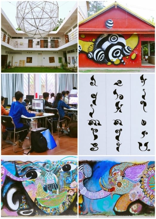 L’école des arts visuels et plastiques.