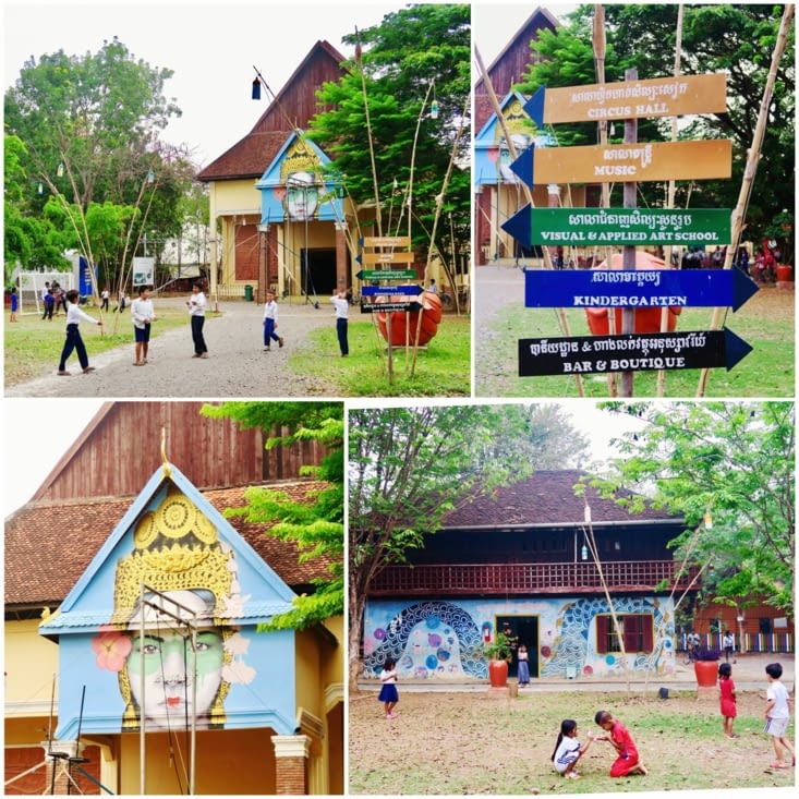 Le campus de Phare Ponleu Selpak.