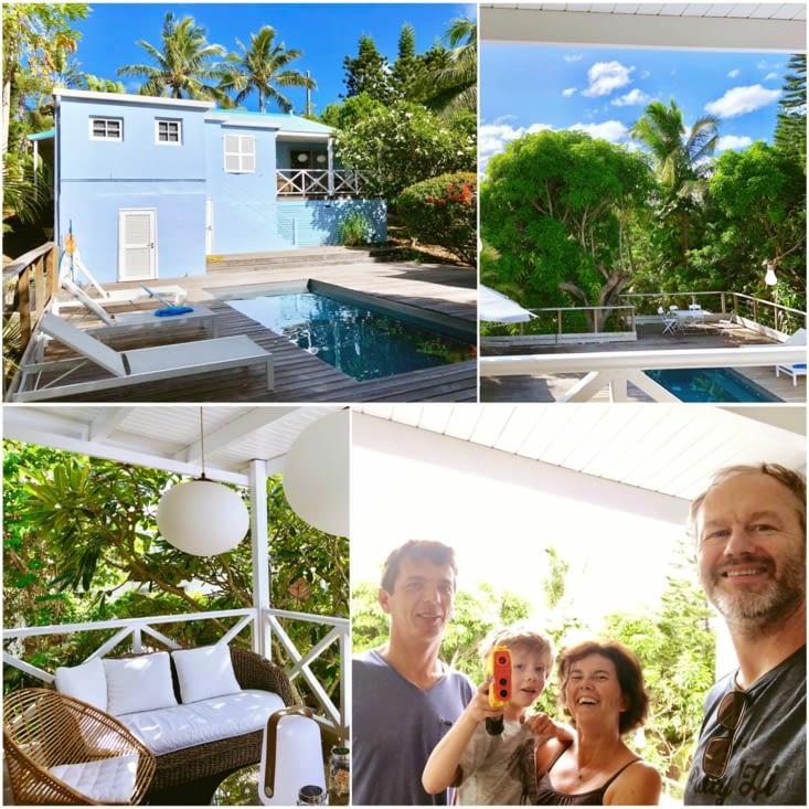 Une magnifique maison sur une colline de Nouméa.