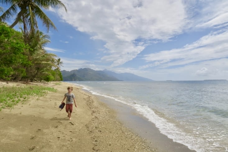 Petite randonnée d’une heure le long de la plage.