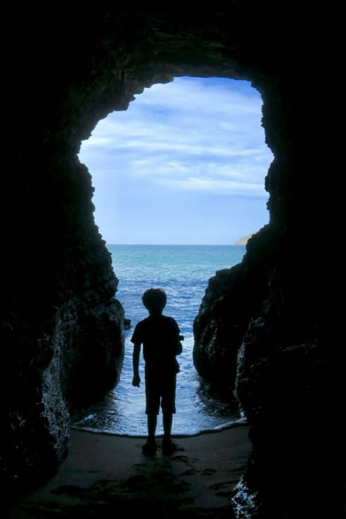 Un tunnel caché sous la Roche Percée.