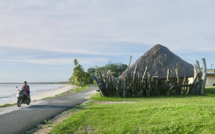 La chefferIe d’Hawana, au bord de la plage.