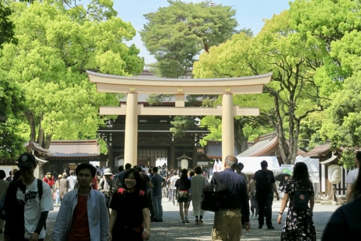 Arrivée au sanctuaire principal.