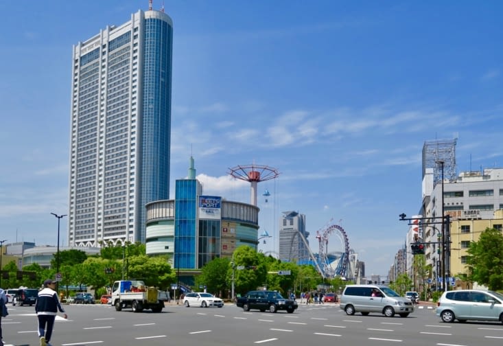 L’hôtel Tokyo Dôme, de l’architecte Kenzo Tange. 155 m de hauteur !