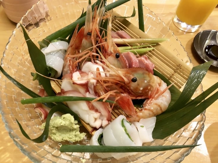 Des sushis et sashimis magnifiques !