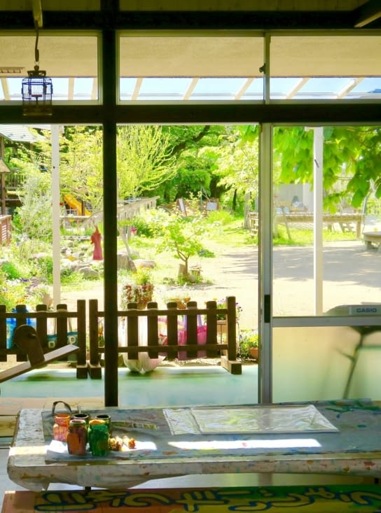 Une salle de classe.