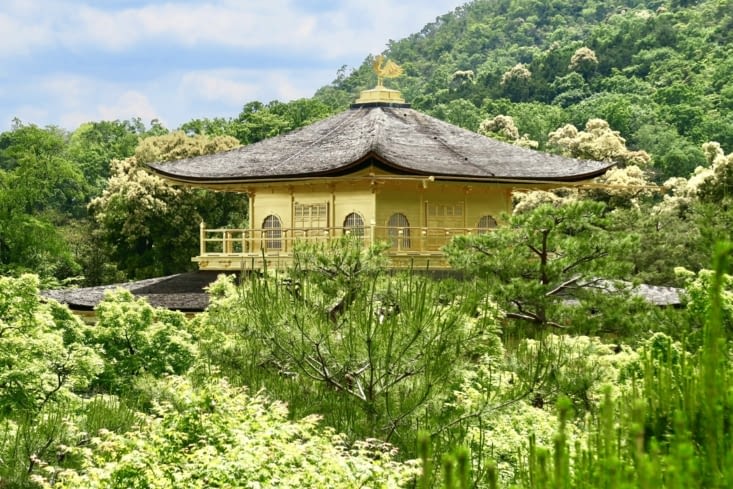 Au sommet, un phœnix doré... lui aussi renaît chaque fois de ses cendres.
