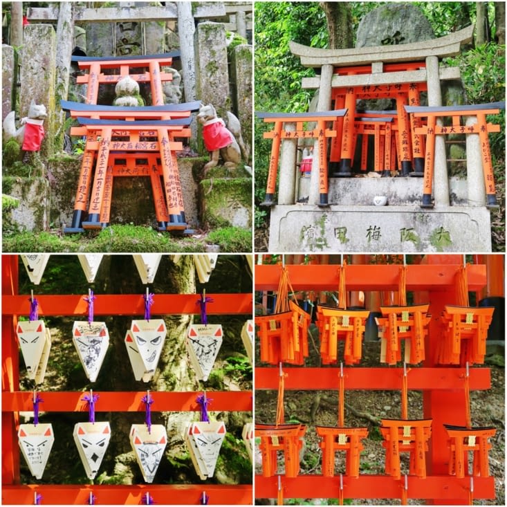 Le parcours est parsemé de sanctuaires et d’autels voués à Inari.