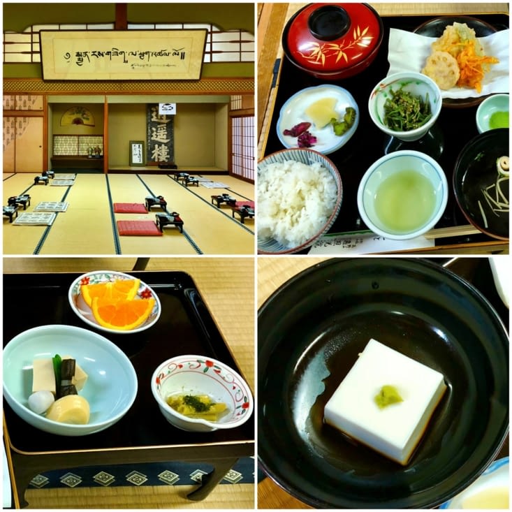 C’est frugal mais délicieux ! En particulier le cube blanc, en bas à droite :