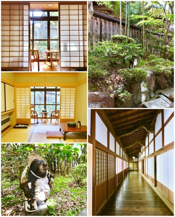 Notre chambre pour la nuit, avec tatamis, cloisons en papier de riz,