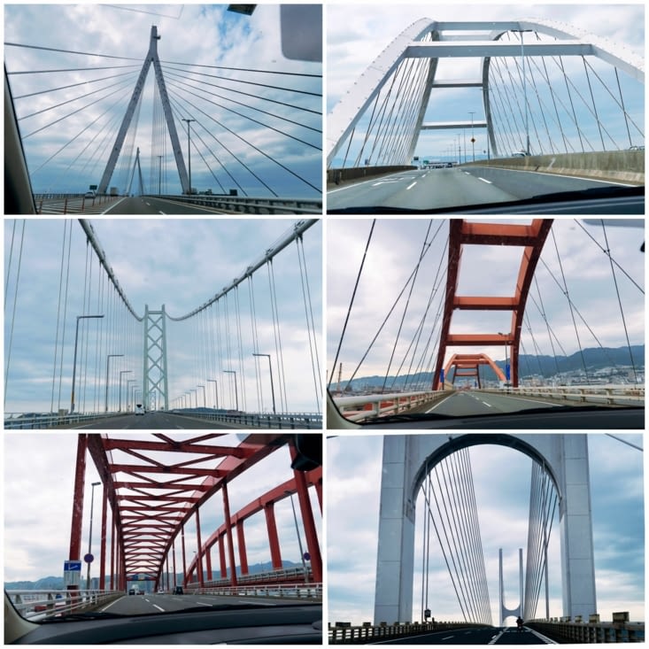 Et nous empruntons des dizaines de ponts...