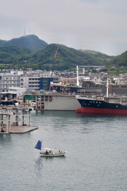 Départ : le port d’Onomichi.