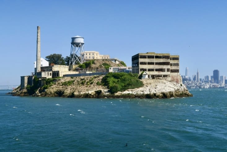 Sur le chemin du retour, un petit détour pour voir l’île-prison d’Alcatraz.