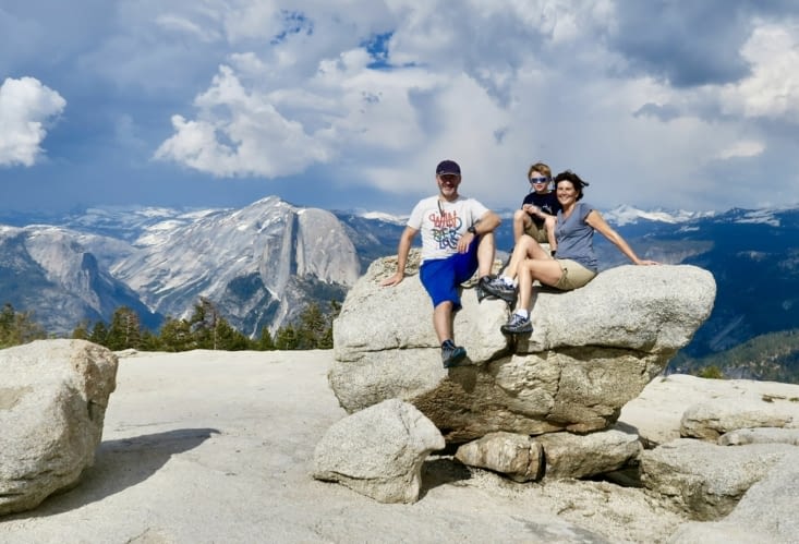Trois randonneurs éblouis !