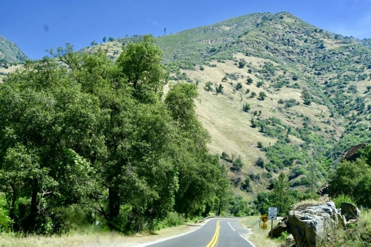En route vers l’entrée du parc.