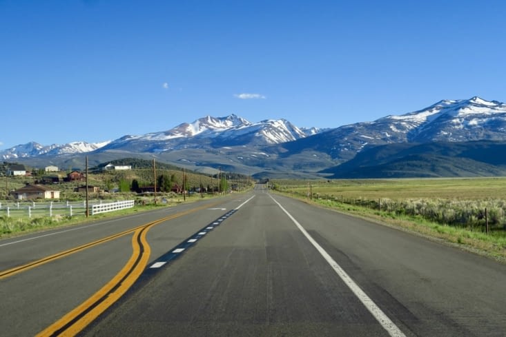 Les montagnes de la Sierra Nevada.