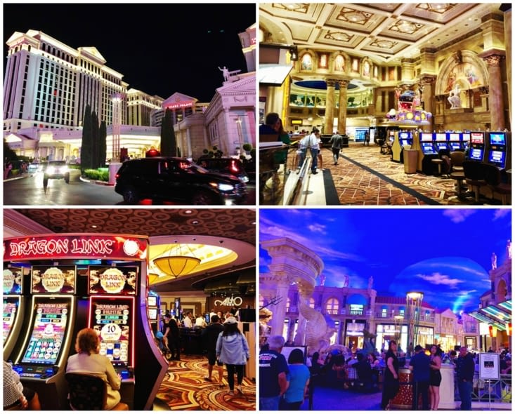 Le Caesar Palace, sur le thème de la Rome antique,