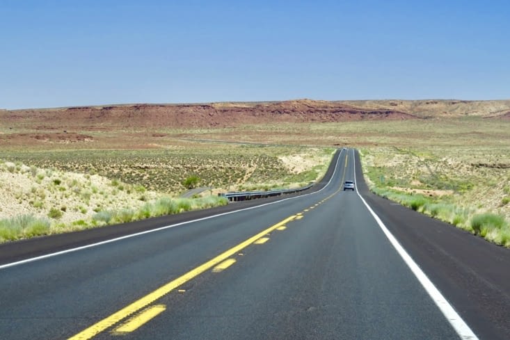 Après la traversée du plateau du Grand Canyon...