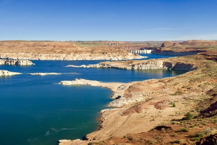 Et nous arrivons au lac Powell,