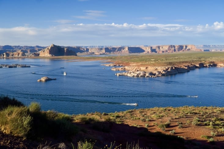 La baie de Whaweap, dans un des bras du lac.