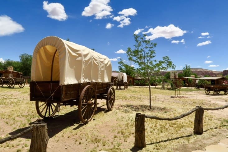 Le musée est situé sur l’emplacement du campement des pionniers,