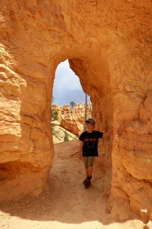 Petit passage qui permet de rejoindre un autre sentier, le Queen’s Garden trail.