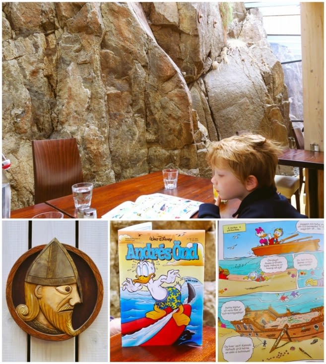 Pause dej dans un restaurant à fleur de rocher.