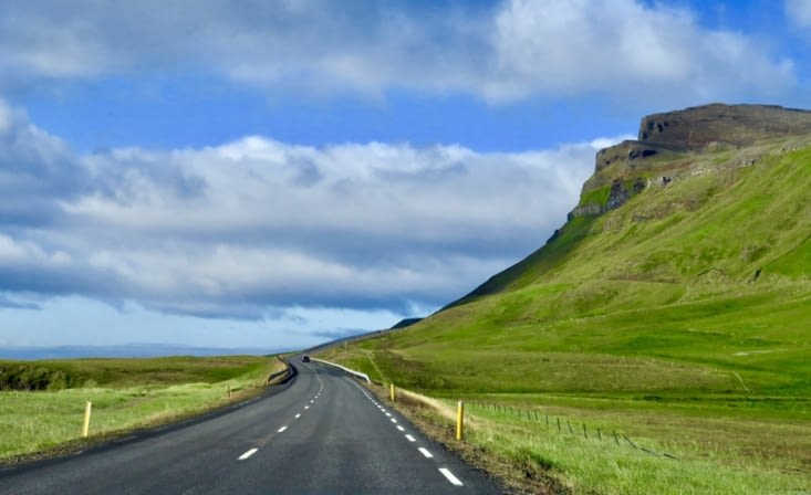 Sur la route, quittant la presqu’île de Snaefellsnes...