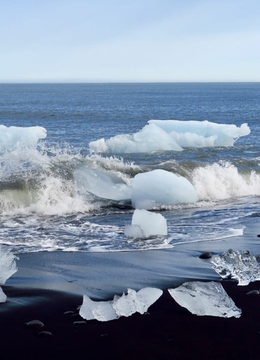 Lutte entre eau douce et eau salée, eau gelée et eau en mouvement...