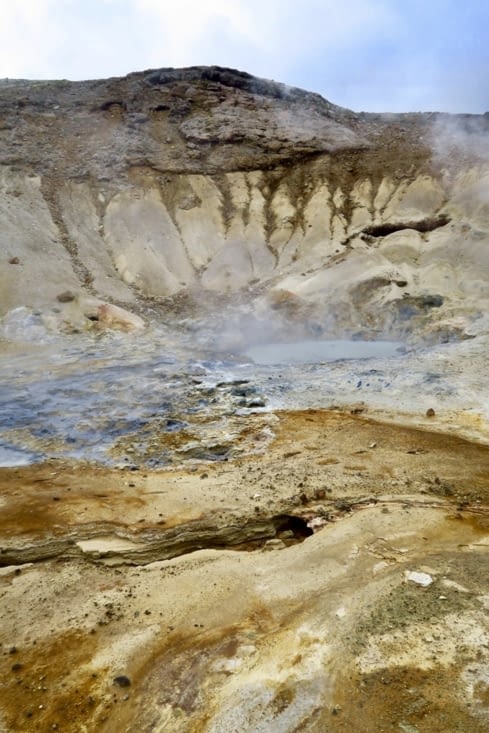 En passant, pause à Seltún, un champ géothermique,