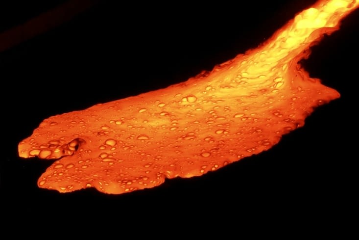 Julius utilise de la roche locale,