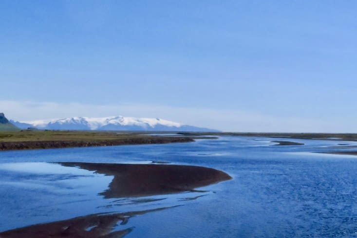 Traversée de la lagune du glacier Vatnajökull,