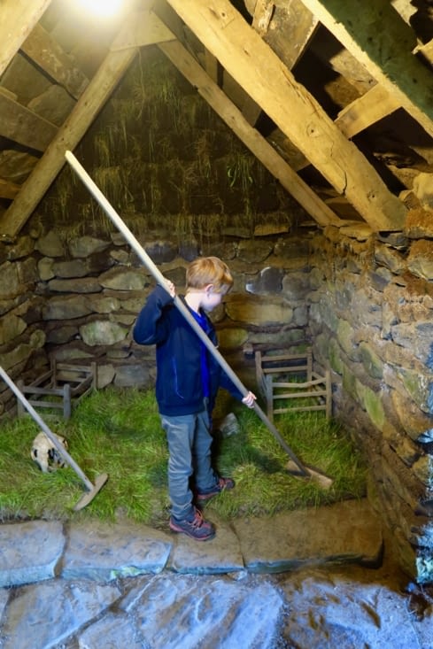 Un petit fermier en action.