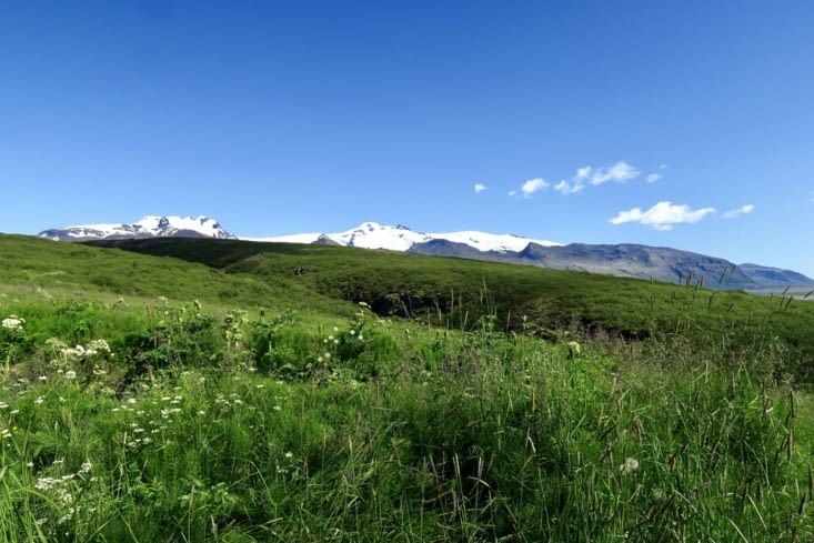 Une petite heure de marche en montée nous amène à une nouvelle cascade.