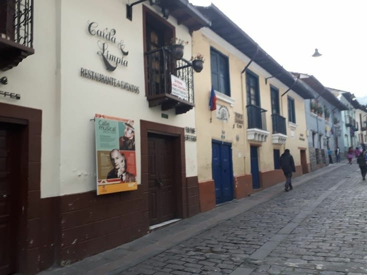 Rue des artistes Quito historique