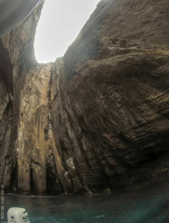 L intérieur de la faille