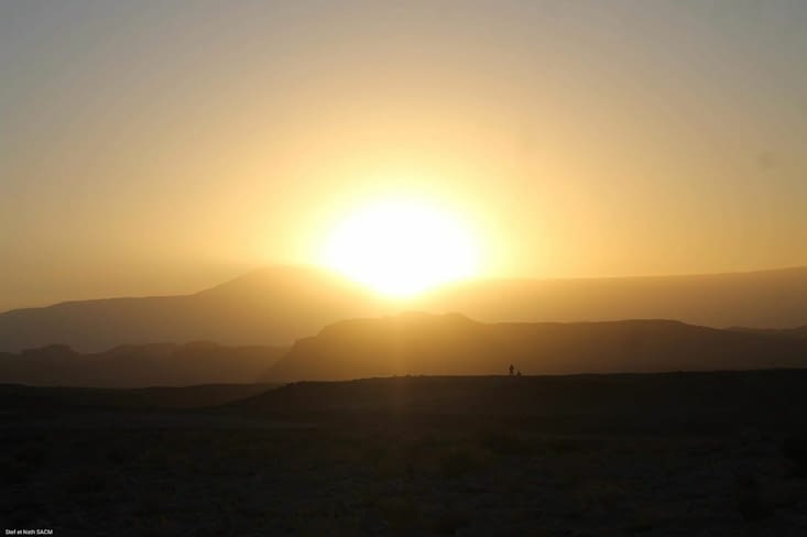 Coucher de soleil sur la Vallée de la muerte
