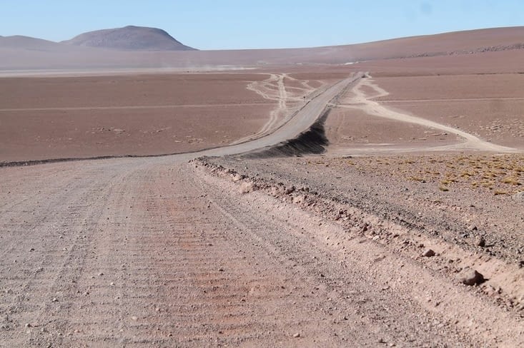 Piste pour les geysers