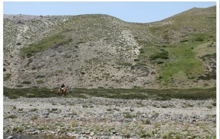Superbe, ce Gaucho qui traverse cette zone à cheval