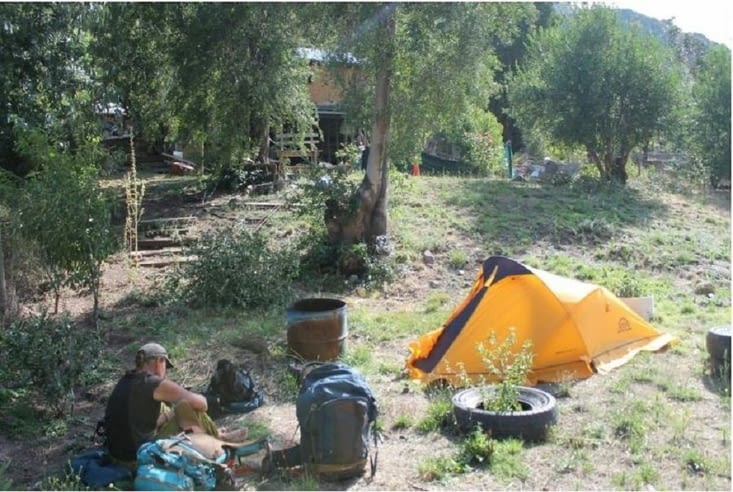 Notre campement pour la nuit.